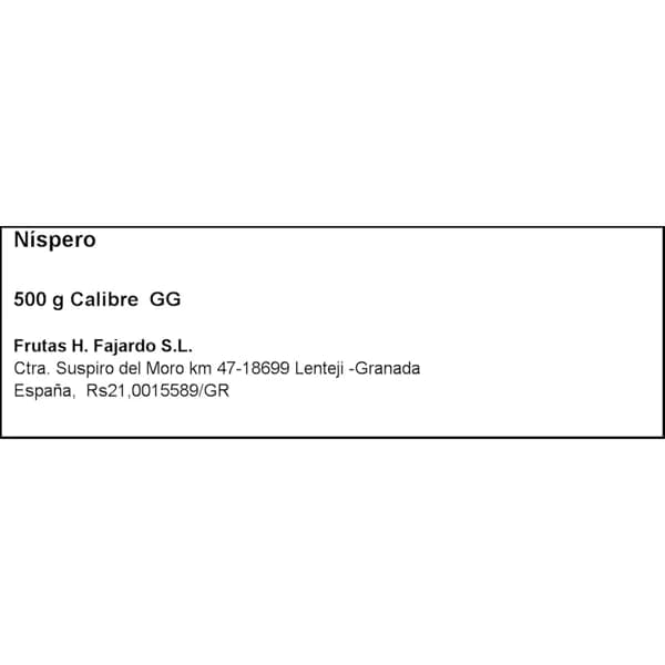 Nísperos Bandeja 500G - 0.5 kg - Imagen del producto en Findit