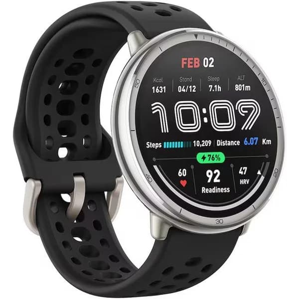 Smartwatch negro y correa sport silicona, Active 2 Round AMAZFIT - 1 ud - Imagen del producto en Findit