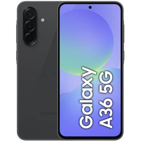 Smartphone libre negro 6+128 GB, Galaxy A36 5G SAMSUNG - 36 ud - Imagen del producto en Findit