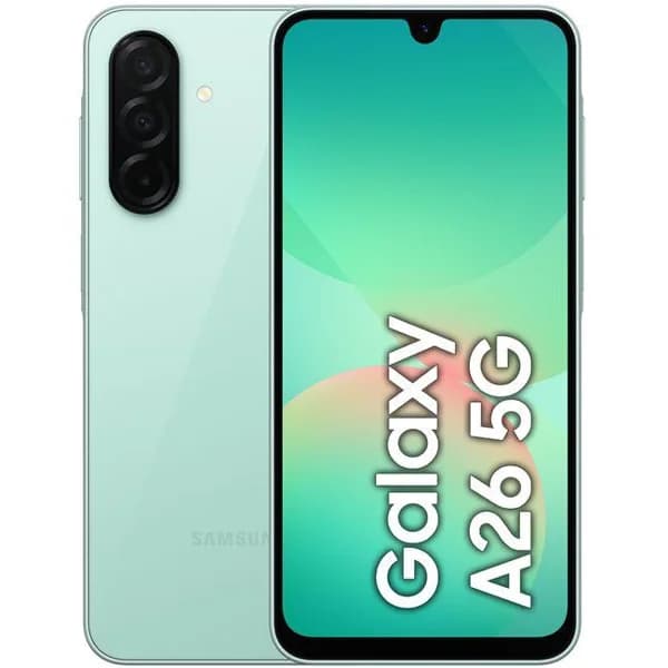 Smartphone libre green 6+128 GB, Galaxy A26 5G SAMSUNG - 50 ud - Imagen del producto en Findit