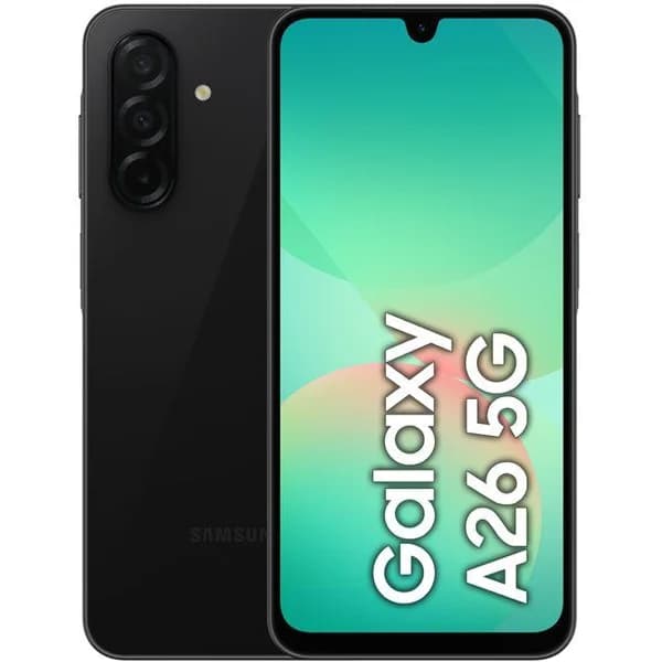 Smartphone libre negro 8+256 GB, Galaxy A26 5G SAMSUNG - 1 ud - Imagen del producto en Findit