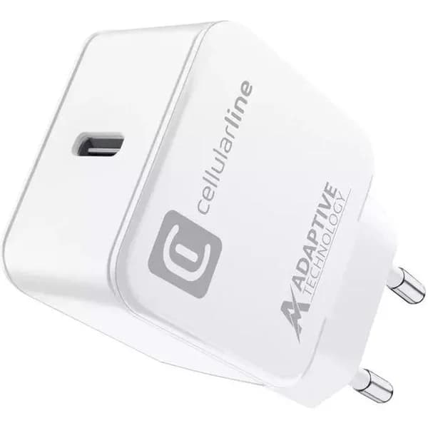 Cargador de red blanco 15w puerto c2c CELLULAR LINE - 15 ud - Imagen del producto en Findit