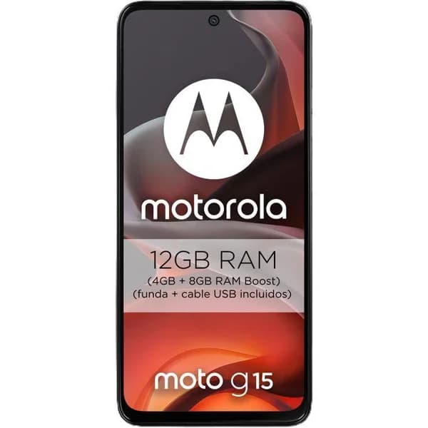 Smartphone libre gris 8+128 GB, Moto G15 MOTOROLA - 15 ud - Imagen del producto en Findit