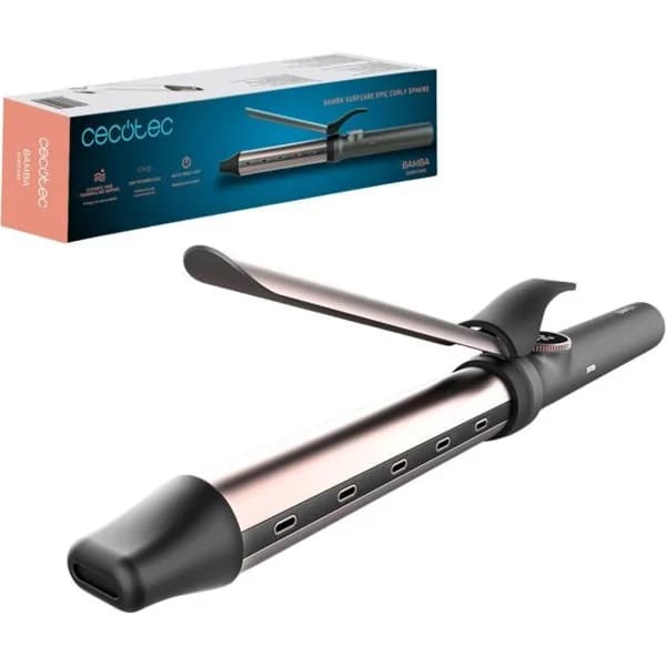 Rizador manual de pelo, 32 mm, cerámica, turmalina CECOTEC - 1 ud - Imagen del producto en Findit