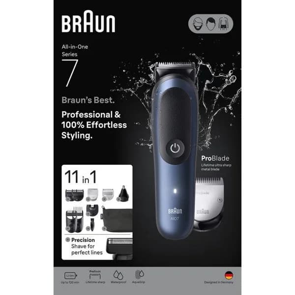 Styler MGK AIO 7540 Negro/Azul BRAUN - 1 ud - Imagen del producto en Findit