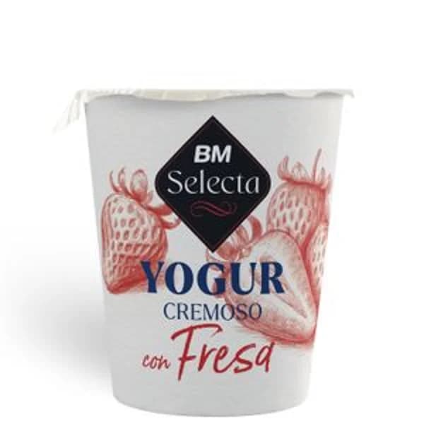 Yogur cremoso de fresa 4x125 g - 0.5 kg - Imagen del producto en Findit