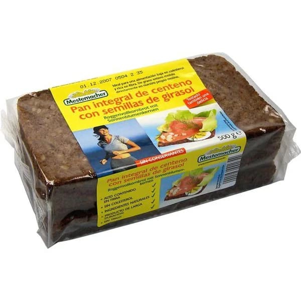 Pan de semillas de girasol MESTEMACHER, paquete 500 g - 0.5 kg - Imagen del producto en Findit