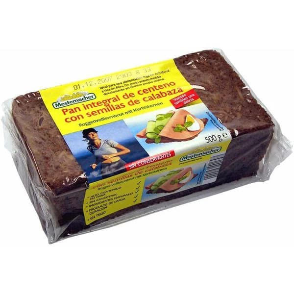 Pan de centeno semilla MESTEMACHER, paquete 500 g - 0.5 kg - Imagen del producto en Findit