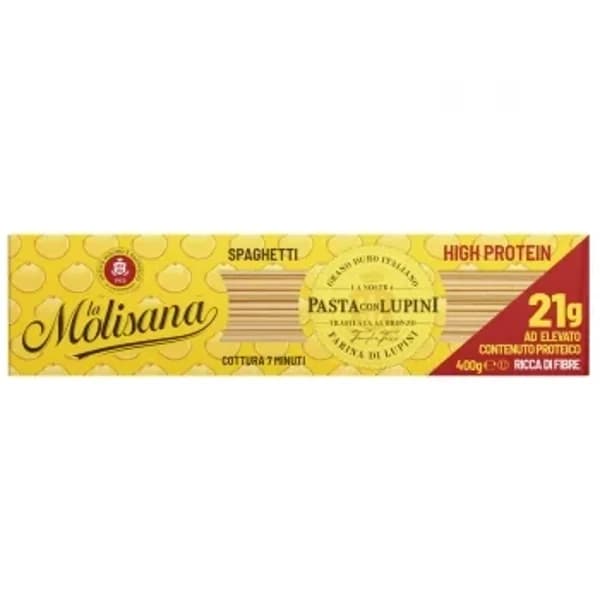 Pasta spaguetti con harina de altramuz alta en proteína La Molisana 400 g. - 0.4 kg - Imagen del producto en Findit