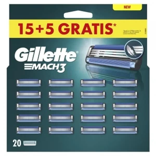 Recambios mach3 Gillette 15 ud. - 14.98 ud - Imagen del producto en Findit