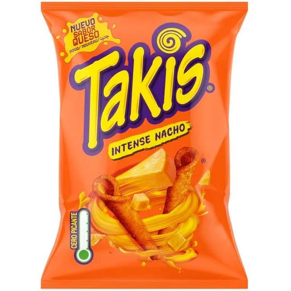 Takis intense nacho TAKIS, bolsa 130 g - 0.13 kg - Imagen del producto en Findit