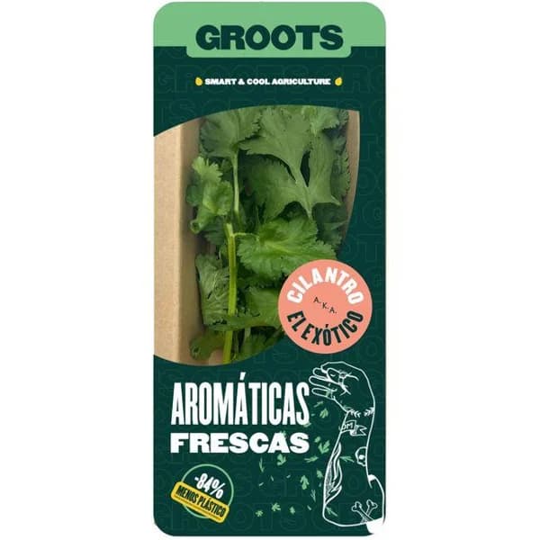 Cilantro GROOTS, bandeja 20 g - 0.02 kg - Imagen del producto en Findit