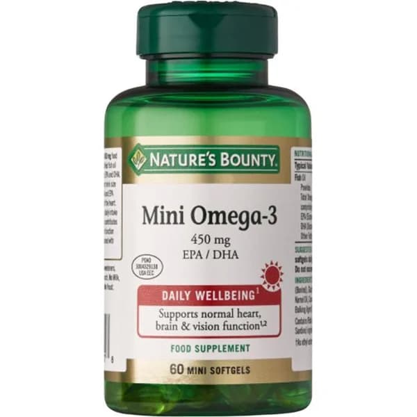 Mini Omega-3 450mg EPA/DHA NATURE'S BOUNTY, bote 100 uds - 100 ud - Imagen del producto en Findit