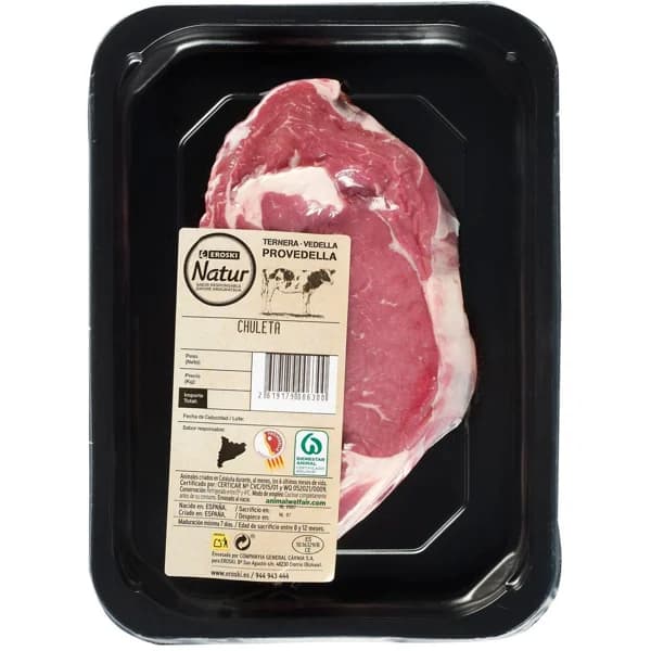 Chuleta Skin Provedella al vacio E. NATUR, bandeja aprox. 450 g - 0.45 kg - Imagen del producto en Findit