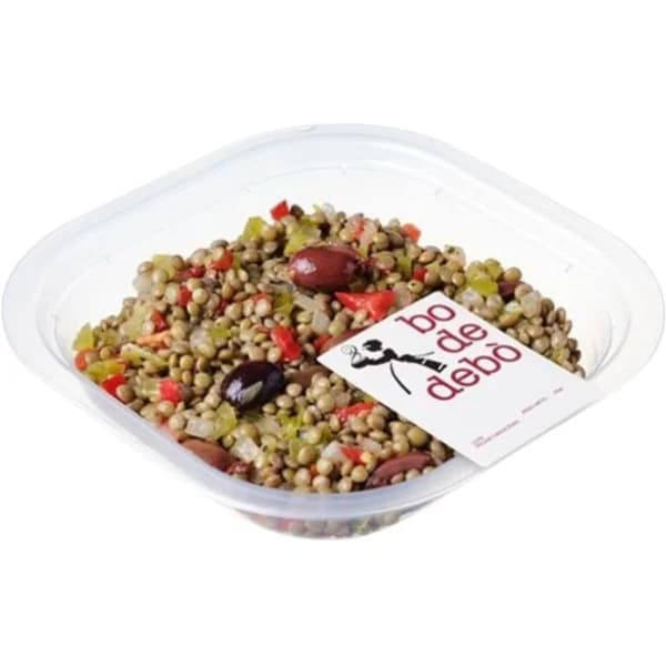 Ensalada de lentejas BO DE DEBO, bandeja 280 g - 0.28 kg - Imagen del producto en Findit