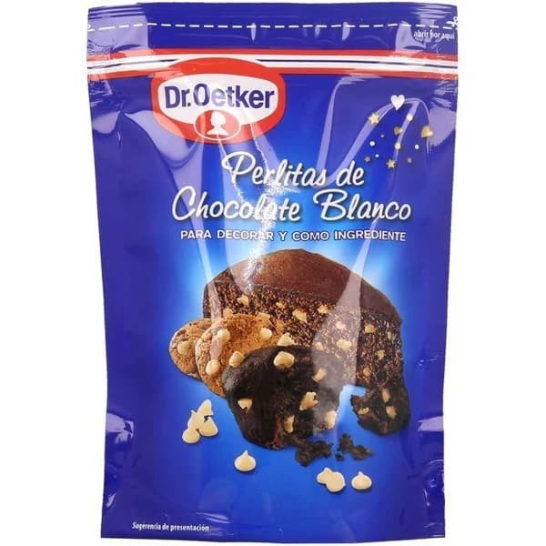 Perlitas de chocolate blanco DR. OETKER, bolsa 100 g - 0.1 kg - Imagen del producto en Findit