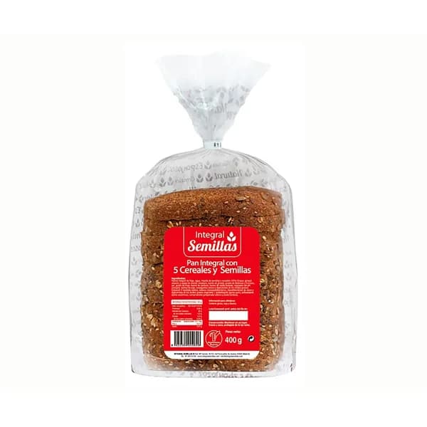BIOGRAN Pan integral con 5 cereales y semillas 400 g. - 0.4 kg - Imagen del producto en Findit