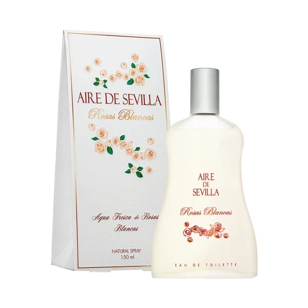 AIRE DE SEVILLA Agua fresca de rosas blancas Eau de toilette para mujer con vaporizador en spray 150 ml. - 0.15 l - Imagen del producto en Findit