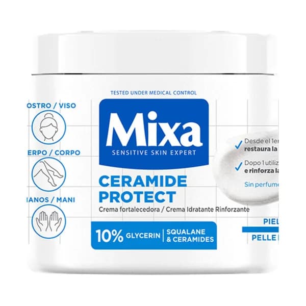 MIXA Crema fortalecedora Ceramide protect, para pieles muy secas 400 ml. - 0.4 l - Imagen del producto en Findit