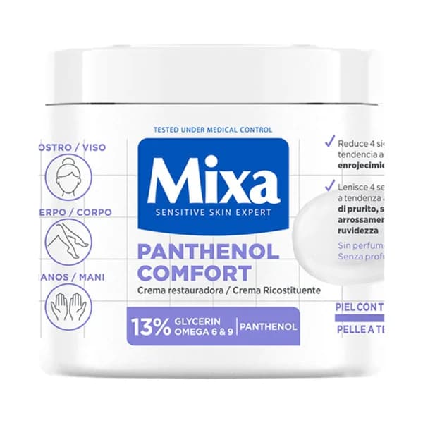 MIXA Panthenol comfort Crema corporal restauradora, para pieles con tendencia atópica 400 ml. - 0.4 l - Imagen del producto en Findit
