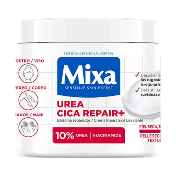 MIXA Urea cica repair + Crema corporal reparadadora, para pieles secas, rugosas e irregulares 400 ml. - 0.4 l - Imagen del producto en Findit