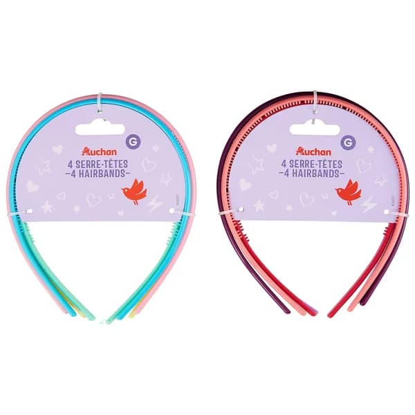 COSMIA Diadema clásica de diferentes colores 4 uds. - 1 ud - Imagen del producto en Findit