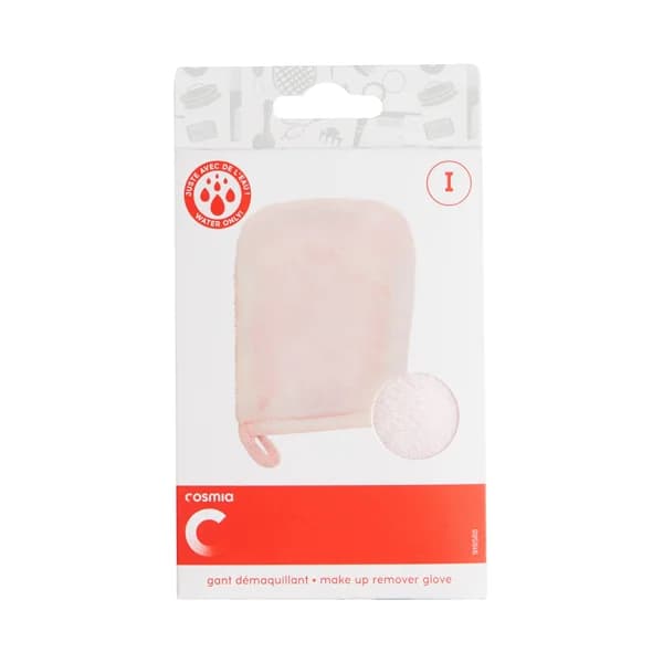COSMIA Guante desmaquillador de talla única, válido incluso para el maquillaje de larga duración COSMIA. - 1 ud - Imagen del producto en Findit