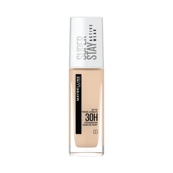 MAYBELLINE Super stay active wear Tono 03 True Ivory Base de maquillaje con acabado mate de larga duración. - 1 ud - Imagen del producto en Findit