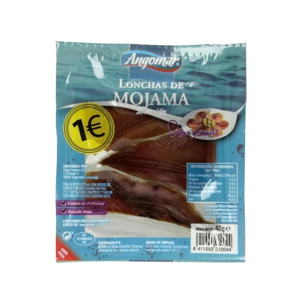Mojama en lonchas ANGOMAR 40 g. - 1 ud - Imagen del producto en Findit