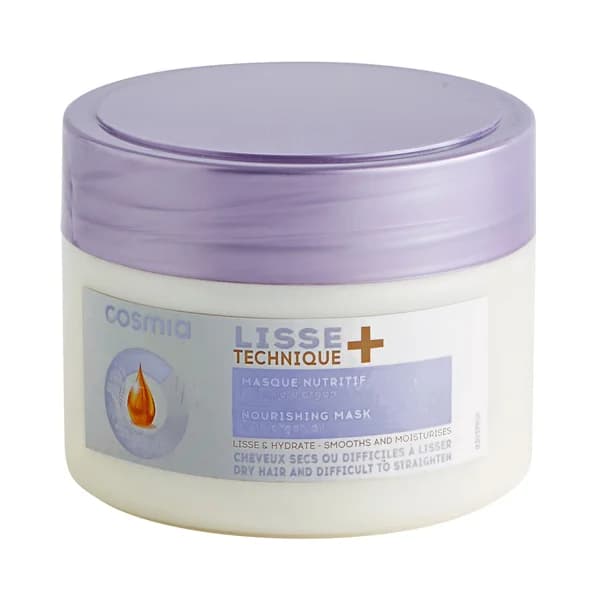 COSMIA Mascarilla nutritiva con aceite de argán para cabellos secos o difíciles de alisar COSMIA Lisse technique + 300 ml. - 0.3 l - Imagen del producto en Findit