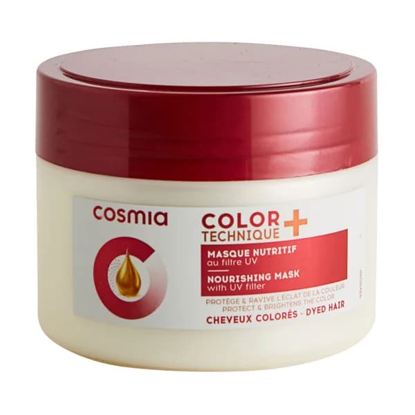 COSMIA Mascarilla nutritiva con filtro UV para cabellos teñidos o con mechas COSMIA Color technique + 300 ml. - 0.3 l - Imagen del producto en Findit