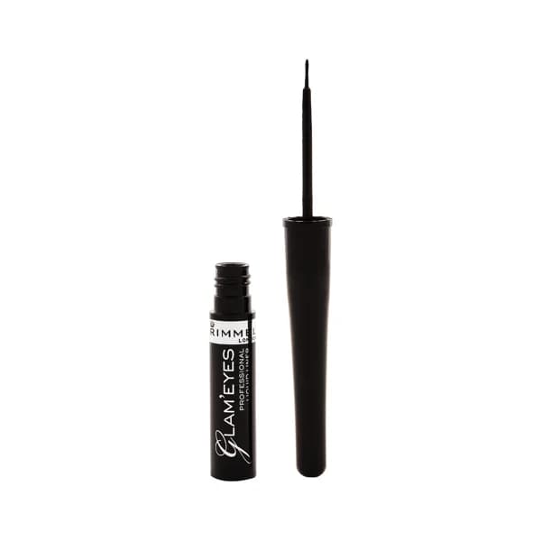 RIMMEL Glam eyes tono 001  Delineador de ojos  liquido con un acabado preciso. - 1 ud - Imagen del producto en Findit