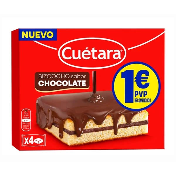 CUETARA  Bollito 4 uds 112 gr. - 0.11 kg - Imagen del producto en Findit