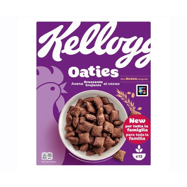 KELLOGG'S Cereales de avena oaties chocolate 360 gr. - 0.36 kg - Imagen del producto en Findit