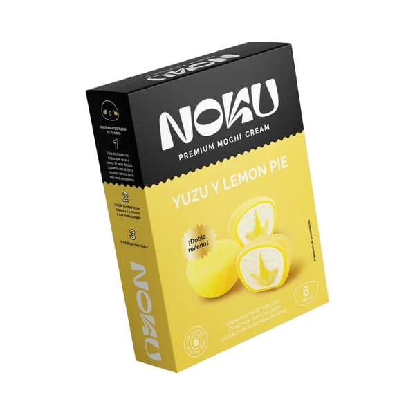 NOKU Mochi con doble relleno (yuzu con corazón de tarta de limón) 6 uds. - 0.21 kg - Imagen del producto en Findit