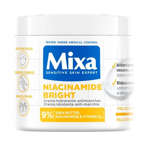 MIXA Crema hidratante antimanchas, para pieles secas y apagadas 400 ml. - 0.4 l - Imagen del producto en Findit