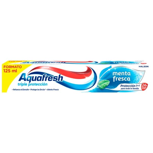 AQUAFRESH Pasta de dientes con triple protección y sabor a menta fresca 125 ml. - 0.13 l - Imagen del producto en Findit