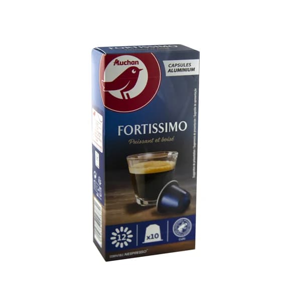 PRODUCTO ALCAMPO Café en cápsulas Fortissimo I12, 10 uds. - 0.05 kg - Imagen del producto en Findit