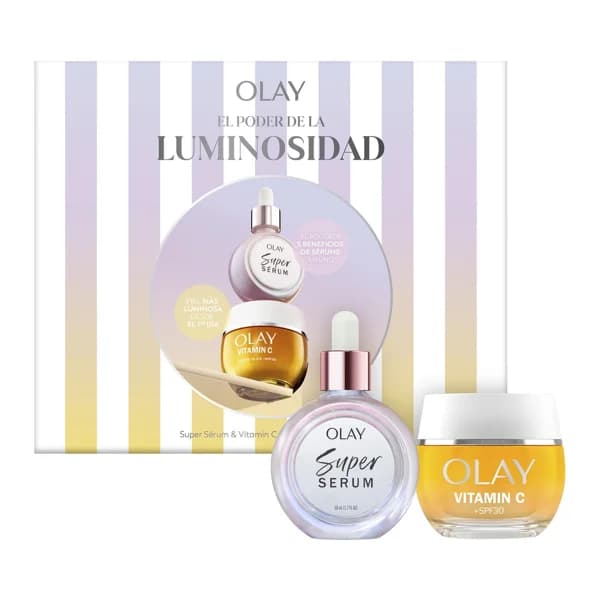 OLAY Caja con crema de día con FPS 30 (50 ml) y super sérum (30 ml) - 1 ud - Imagen del producto en Findit