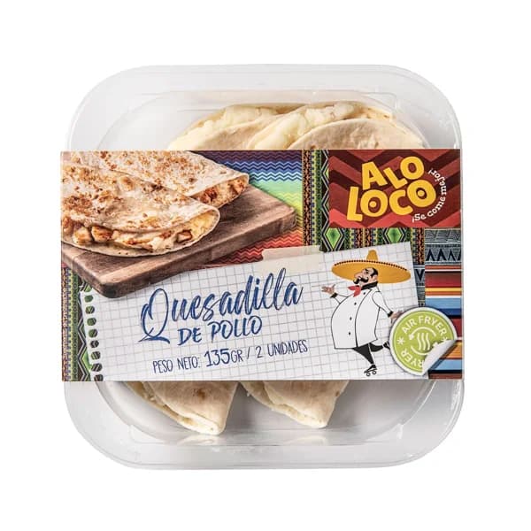 ALOLOCO Quesadilla de pollo asado y queso 135g - 0.14 kg - Imagen del producto en Findit