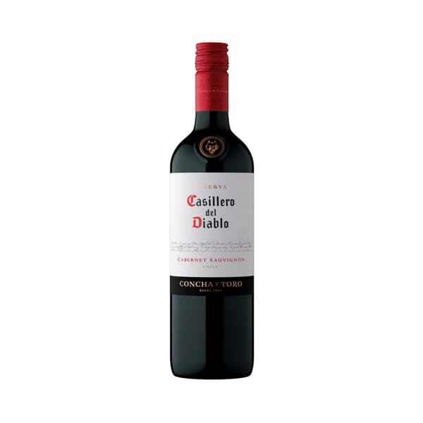CASILLERO DEL DIABLO Vino tinto reserva elaborado en Chile botella 75 cl. - 1 ud - Imagen del producto en Findit