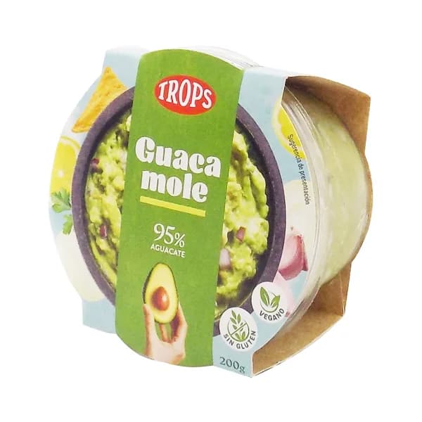 TROPS Guacamole con un 95% de aguacate 150 g. - 0.15 kg - Imagen del producto en Findit