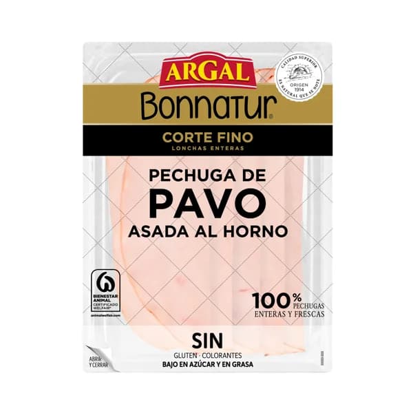 ARGAL de Bonnatur pechuga de pavo asada 100 g. - 0.1 kg - Imagen del producto en Findit