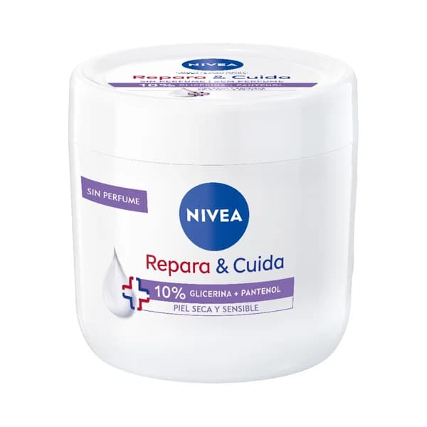 NIVEA Repara & cuida Crema corporal hidratante y regenerante, para pieles secas y sensibles 400 ml. - 0.4 l - Imagen del producto en Findit