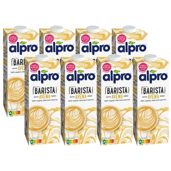 ALPRO Barista Bebida de avena 100% vegetal, especial para café 8 x 1 l. - 8 l - Imagen del producto en Findit
