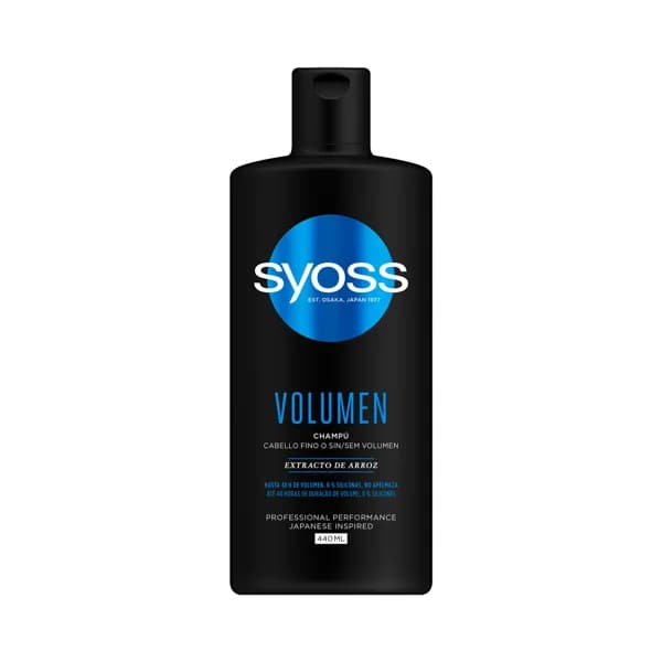 SYOSS Champú sin siliconas y con efecto volumen, para cabellos finos o sin volumen SYOSS Volumen 440 ml. - 0.44 l - Imagen del producto en Findit
