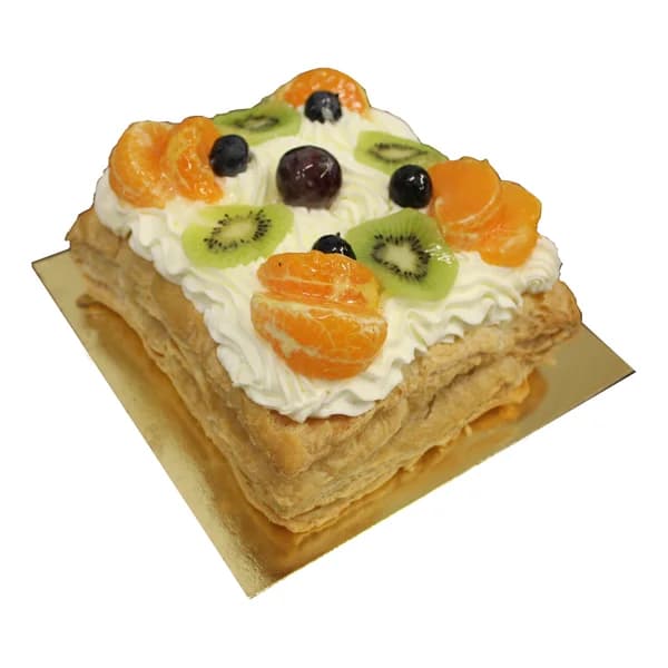 Tarta de hojaldre de nata con frutas, 460g. - 0.7 kg - Imagen del producto en Findit