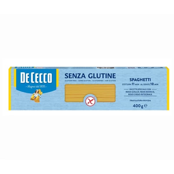 DE CECCO Spaghetti sin gluten 400 gr. - 0.4 kg - Imagen del producto en Findit