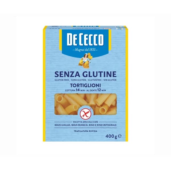 DE CECCO Tortiglioni sin gluten 400 gr. - 0.4 kg - Imagen del producto en Findit