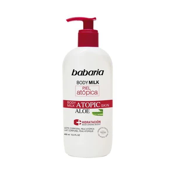 BABARIA Body milk hidratante con aloe vera, para pieles atópicas BABARIA 400 ml. - 0.4 l - Imagen del producto en Findit